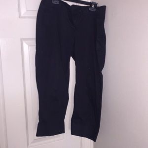 Black WILLI SMITH Linen Capri Pants